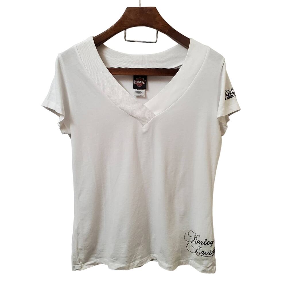 Harley-Davidson Women's V-Neck Tee XL